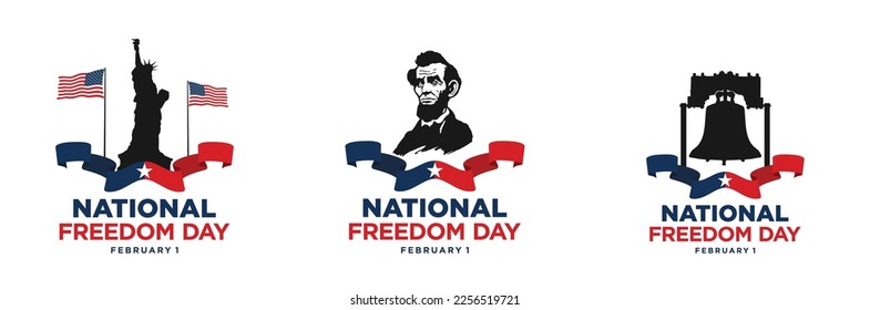 National Freedom Day. February 1. Vector Illustration.