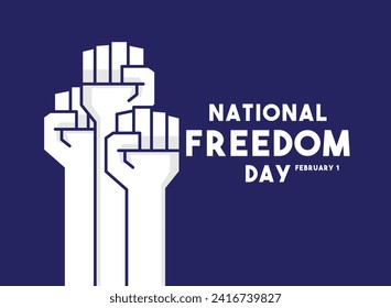 National Freedom Day. February 1. Eps 10.