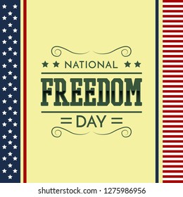 National Freedom Day Illustration 