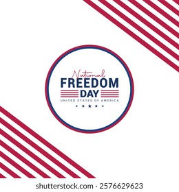 National Freedom Day illustration vector 