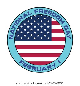 National Freedom Day, United State Of America. Vector illustration.