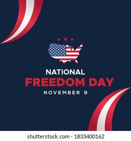 National Freedom Day Vector Design Illustration For Banner and Background
