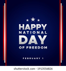 National Freedom Day Vector Design Template Background