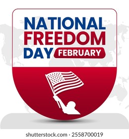 NATIONAL FREEDOM DAY Vector Illustration for post background