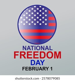 National Freedom Day vector logo
