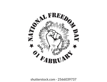 "National Freedom Day vectors feature symbols like the Liberty Bell, flags, eagles, and unity themes in red, white, and blue, celebrating freedom and the abolition of slavery in the U.S."