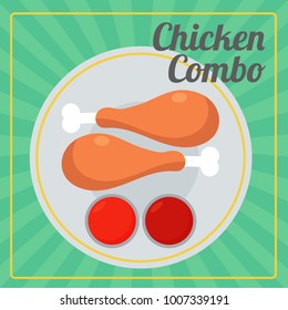 National Fried Chicken Day Illustration
