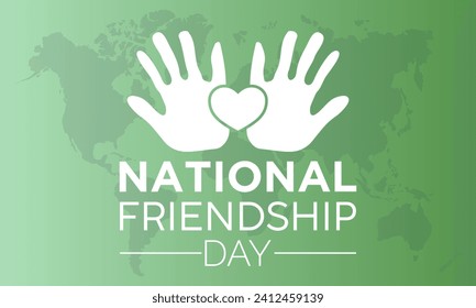 National Friendship Day February celebrated on 11th February. Vector banner, flyer, poster and social medial template design.