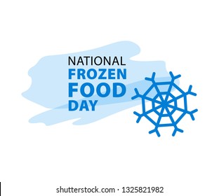 National Frozen Food Day. Vector illustration. 