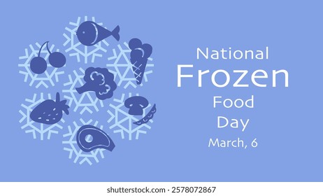 National Frozen Food Day vector.