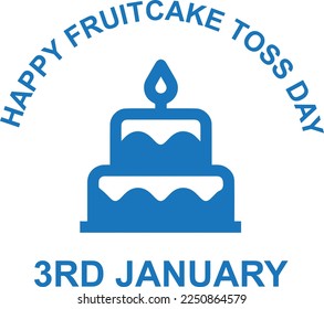 National fruitcake day, happy fruitcake day symbol