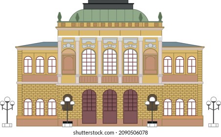 National Gallery Of Slovenia Vector Drawing