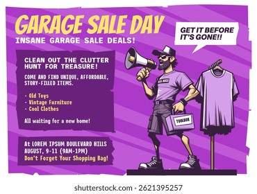 National Garage Sale Day Poster Template