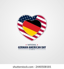 National German American Day background Vector Illustration