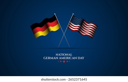 Plano de fundo do Dia Nacional Alemão Americano Ilustração de Vetor