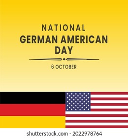 
National German American day, Vector illustration design.