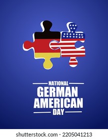 National German american day vector illustration, suitable for web banner ,poster or card, holiday concept