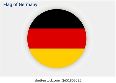 National Germany flag. High detailed flag of Germany. Europe. 3D illustration.