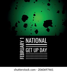 National Get Up Day.Geometric design suitable for greeting card poster and banner