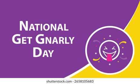 National Get Gnarly Day web vector banner design illustration