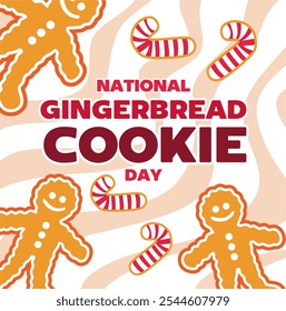 National Gingerbread cookie day with delicious gingerbread cookies