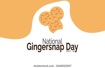 Ilustração de fundo do Dia Nacional de Gingersnap. Conceito de férias. Utilize para plano de fundo, banner, cartaz, cartão e modelo de design de pôster com design de ilusão profissional 