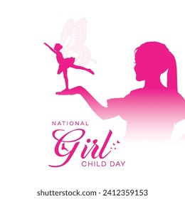 national  girl  child day poster | 
