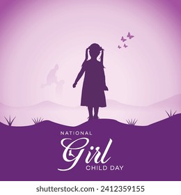national  girl  child day poster | 
