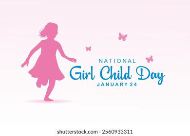 National Girl Child Day Vector concept