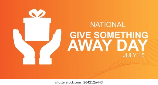  National Give Something Away Day Banner with Gift in Hands