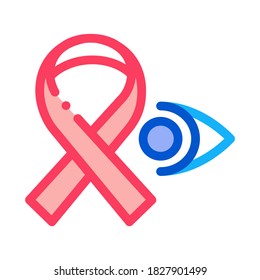 National Glaucoma Awareness Icon Vector. Outline National Glaucoma Awareness Sign. Isolated Contour Symbol Illustration