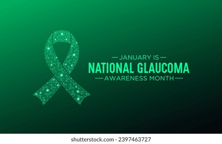 National Glaucoma Awareness month is observed every year in january. January is Glaucoma Awareness Month. Eye health and vision care concept for banner design. Vector illustration. svg
