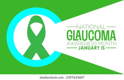 National Glaucoma Awareness Month vector template. Eye Health and Vision Care Concept with Glaucoma Testing and Awareness Campaign. background, banner, card, poster design.