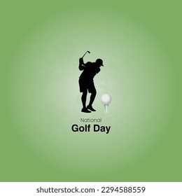 national golf day creative concept. International golf day vector illustration. Golf vector illustration banner, poster.