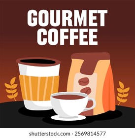 National Gourmet Coffee Day with delicious coffee