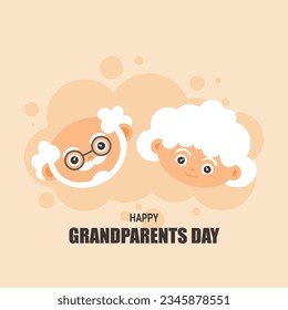 National Grandparents Day background. Relationship Family. Vector illustration.