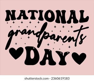 National Grandparents Day Retro Svg Design,grandparents Retro Design,Grandpa Retro svg, Grandparents svg,grandparents day Design