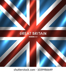 National Great Britain flag background. G8 country United Kingdom standard banner backdrop