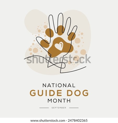 National Guide Dog Month, held on September.