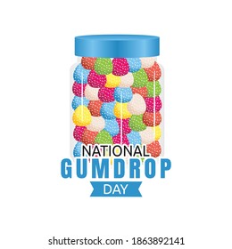 National Gumdrop Day Vector Illustration. Suitable for greeting card poster and banner