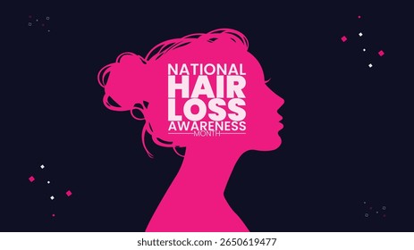 National Hair Loss Awareness Month Designs, Hair Care and Health Graphics