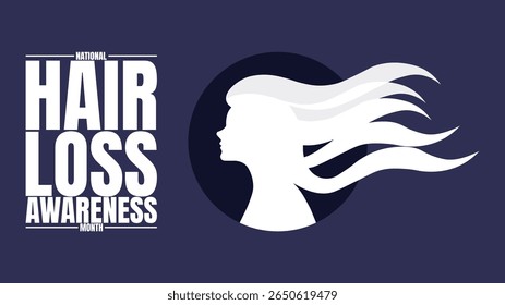 National Hair Loss Awareness Month Designs, Hair Care and Health Graphics