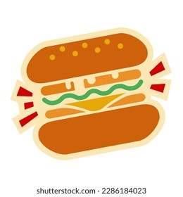 National Hamburger Day logo vector illustration