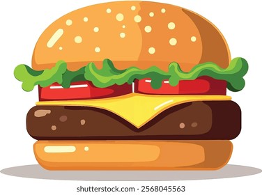 national hamburger day vactor art