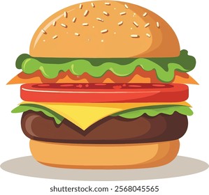 national hamburger day vactor art