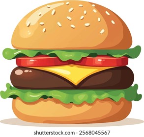 national hamburger day vactor art