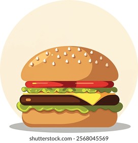 national hamburger day vactor art