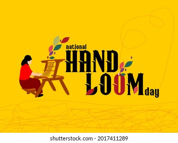 National Handloom Day. National handloom day banner and poster for social media and print media.