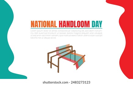 National handloom day design templet