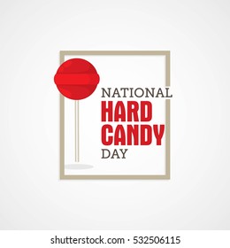 National Hard Candy Day Vector Illustration.